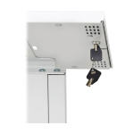 Tripp-Lite DMTBS13 Secure Freestanding Tablet Mount Floor Stand for 13 in. Tablets, White (10)