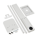 Tripp-Lite DMTBS13 Secure Freestanding Tablet Mount Floor Stand for 13 in. Tablets, White (11)
