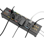 Tripp-Lite HT10DBS Isobar 10-Outlet Home/Business Theater Surge Protector, 8 ft. Cord with Right-Angle Plug, 3840 Joules, LEDs, Metal Housing (2)