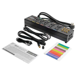 Tripp-Lite HT10DBS Isobar 10-Outlet Home/Business Theater Surge Protector, 8 ft. Cord with Right-Angle Plug, 3840 Joules, LEDs, Metal Housing (5)