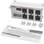 Tripp-Lite IBAR6-6D Isobar 6-Outlet Surge Protector 6 ft. Power Strip Cord with Right Angle Plug 3300 Joules Metal Housing (2)