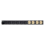 Tripp-Lite ISOBAR12ULTRA Isobar 12-Outlet Network Server Surge Protector, 15 ft. Cord, 3840 Joules, Diagnostic LEDs, 1U Rackmount, Metal Housing (1)