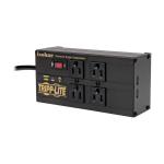Tripp-Lite IBAR4ULTRAUSBB Isobar 4-Outlet Surge Protector 8 ft. (2.43 m) Cord Right-Angle Plug 3330 Joules 2 USB Ports Metal Housing (0)