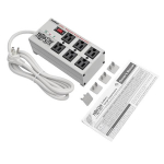 Tripp-Lite ISOBAR6 ULTRA Isobar 6-Outlet Surge Protector 6 ft. Cord with Right-Angle Plug 3330 Joules Diagnostic LEDs Metal Housing (4)