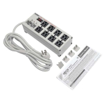 Tripp-Lite ISOBAR825ULTRA Isobar 8-Outlet Surge Protector 25 ft. Cord with Right-Angle Plug 3840 Joules Diagnostic LEDs Metal Housing (4)
