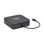 Tripp-Lite MTB3-DOCK-04 Thunderbolt 3 Dual Monitor Docking Station 8K/30Hz DisplayPort 4K/60Hz HDMI USB 3.2 Gen 2 GbE 60W PD Charging Black (0)