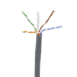 Tripp-Lite N224-01K-GY-LP5 Cat6 Gigabit Solid Core UTP Bulk Ethernet Cable CMP-LP 0.5A Plenum 100W PoE/PoE++ Gray 1000 ft. (304.8 m) (0)