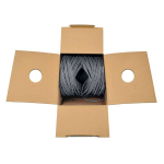 Tripp-Lite N224-01K-GY-LP5 Cat6 Gigabit Solid Core UTP Bulk Ethernet Cable CMP-LP 0.5A Plenum 100W PoE/PoE++ Gray 1000 ft. (304.8 m) (1)
