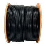 Tripp-Lite N228-01K-BK Cat6/Cat6e 600 MHz Solid-Core Direct-Burial Outdoor-Rated UTP Bulk Ethernet Cable - Black, 1,000 ft. (304.8 m) (1)