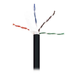 Tripp-Lite N228-01K-BK Cat6/Cat6e 600 MHz Solid-Core Direct-Burial Outdoor-Rated UTP Bulk Ethernet Cable - Black, 1,000 ft. (304.8 m) (2)