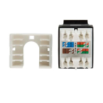 Tripp-Lite N238-010-BK-6A Cat6 Keystone Jack 4PPoE Compliant 110/Krone 568A/B RJ45 Ethernet Black TAA (2)