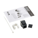 Tripp-Lite N238-010-BK-6A Cat6 Keystone Jack 4PPoE Compliant 110/Krone 568A/B RJ45 Ethernet Black TAA (3)