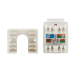 Tripp-Lite N238-010-WH-6A Cat6 Keystone Jack 4PPoE Compliant 110/Krone 568A/B RJ45 Ethernet White TAA (2)