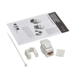 Tripp-Lite N238-010-WH-6A Cat6 Keystone Jack 4PPoE Compliant 110/Krone 568A/B RJ45 Ethernet White TAA (3)
