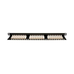 Tripp-Lite N252-024-HU 24-Port 0.5U Rack-Mount Cat6/Cat5 110 Patch Panel 568B RJ45 Ethernet TAA (1)