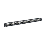 Tripp-Lite N254-024-SH-6A 24-Port 1U Rack-Mount STP Shielded Cat6a Feedthrough Patch Panel RJ45 Ethernet TAA (0)