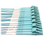 Tripp-Lite N846D-03M-24CAQ 400G Multimode 50/125 OM4 Plenum Fiber Optic Breakout Cable, 24F MTP/MPO-PC to (x4) LC Duplex (F/M), Aqua, 3 m (1)