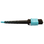 Tripp-Lite N846D-03M-24CAQ 400G Multimode 50/125 OM4 Plenum Fiber Optic Breakout Cable, 24F MTP/MPO-PC to (x4) LC Duplex (F/M), Aqua, 3 m (2)