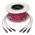 Tripp-Lite N858-61M-3X8-MG MTP/MPO Multimode Base-8 Trunk Cable, 24-Strand, OM4 Plenum-Rated (3xF/3xF), Push/Pull Tab, Magenta, 61 m (200 ft.) (2)