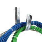 Tripp-Lite NCM-JHW40-25 J-Hook Cable Support - 4", Wall Mount, Galvanized Steel, 25 Pack (3)