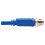 Tripp-Lite NM12-6A2-10M-BL M12 X-Code Cat6a 10G F/UTP CMR-LP Shielded Ethernet Cable (M12 M/RJ45 M), IP68, PoE, Blue, 10 m (32.8 ft.), TAA (4)