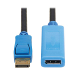 Tripp-Lite P579-009-8K6 DisplayPort Extension Cable with Active Repeater and Latching Connector (M/F), 8K 60 Hz, HDR, 4:4:4, HDCP 2.2, 9 ft., TAA (0)