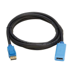 Tripp-Lite P579-009-8K6 DisplayPort Extension Cable with Active Repeater and Latching Connector (M/F), 8K 60 Hz, HDR, 4:4:4, HDCP 2.2, 9 ft., TAA (1)