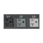 Tripp-Lite PDU3MV6L2130 8.6kW 3-Phase Local Metered PDU, 208/120V Outlets (36 C13, 6 C19, 6 5-15/20R), 208V L21-30P, 6 ft. Cord, 0U Vertical, TAA (6)
