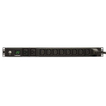 Tripp-Lite PDUMH20HV 3.7kW Single-Phase Local Metered PDU 208/230V (8 C13 and 2 C19) C20 / L6-20P Adapter 12 ft. (3.66 m) Cord 1U Rack-Mount TAA (0)