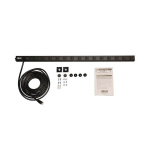 Tripp-Lite PDUV15 1.4kW Single-Phase 120V Basic PDU 14 NEMA 5-15R Outlets NEMA 5-15P Input 15 ft. (4.57 m) Cord 0U Vertical (3)