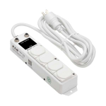 Tripp-Lite PS-415-HG-OEMLM Safe-IT UL 1363A Medical-Grade Power Strip Hospital-Grade Outlets Load Monitor Safety Covers Antimicrobial 15 ft. (4.6 m) (4)