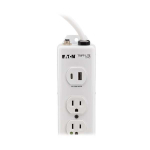Tripp-Lite PS-615-HGUSB Safe-IT UL 1363 Medical-Grade Power Strip 6 Hospital-Grade Outlets USB Charging Safety Covers Antimicrobial 15 ft. Cord (2)