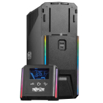 Tripp-Lite SMART1000PSGLCD 1000VA 600W 120V Pure Sine Wave Gaming UPS Battery Backup LCD AVR RGB LEDs USB Charging Power Saving (2)