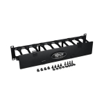 Tripp-Lite SRCABLEDUCT2UHD SmartRack 2U High Capacity Horizontal Cable Manager - Finger duct with dual-hinge cover (4)