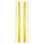Tripp-Lite SRCABLEDUCTVRTF Vertical Cable Manager Finger Duct with Cover Yellow 6 ft. (1.8 m) (3)