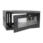 Tripp-Lite SRW6UDPGVRT SmartRack 6U Low-Profile Switch-Depth-Plus Wall-Mount Mini Rack Enclosure Wide Acrylic Window (1)