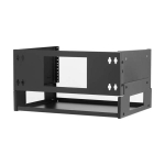Tripp-Lite SRWO4UBRKTSHELF 4U Wall-Mount Bracket with Shelf for Small Switches and Patch Panels, Hinged (7)