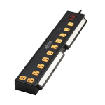 Tripp-Lite TLP1010USB Protect It! 10-Outlet Surge Protector with Swivel Light Bars - 5-15R Outlets, 2 USB Ports, 10 ft. (3 m) Cord, 4500 Joules, Black (3)