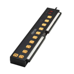 Tripp-Lite TLP1010USB Protect It! 10-Outlet Surge Protector with Swivel Light Bars - 5-15R Outlets, 2 USB Ports, 10 ft. (3 m) Cord, 4500 Joules, Black (6)
