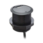 Tripp-Lite TLP12POAM Protect It! In-Desktop Power Grommet - NEMA 5-15P, 2x USB-A Charging, Surge Protection, 10 ft. Cord, Antimicrobial, Black (1)