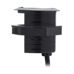 Tripp-Lite TLP12POAM Protect It! In-Desktop Power Grommet - NEMA 5-15P, 2x USB-A Charging, Surge Protection, 10 ft. Cord, Antimicrobial, Black (9)