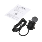 Tripp-Lite TLP12POAM Protect It! In-Desktop Power Grommet - NEMA 5-15P, 2x USB-A Charging, Surge Protection, 10 ft. Cord, Antimicrobial, Black (13)