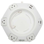 Tripp-Lite TLP48USBCUFO Conference Power Surge Protector - 4 NEMA 5-15R Outlets, USB-C & 3 USB-A Ports, Micro-USB, 8 ft. Cord (6)