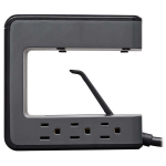 Tripp-Lite TLP648UCBAM Safe-IT 6-Outlet Clamp Surge Protector, 5-15R Outlets, 3 USB Charging Ports, 8 ft. (2.4 m) Cord, Antimicrobial Protection (8)