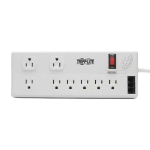 Tripp-Lite TLP806TELTAA 8-Outlet Surge Protector with DSL/Phone Line/Modem Surge Protection - 3150 Joules, 6 ft. (1.83 m) Cord, TAA (1)