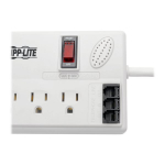 Tripp-Lite TLP808TELTAA Protect It! 8-Outlet Computer Surge Protector, 8 ft. (2.43 m) Cord, 3150 Joules, Tel/Modem/Fax Protection, TAA (3)