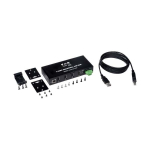 Tripp-Lite U223-004-IND 4-Port Industrial-Grade USB 2.0 Hub - 15 kV ESD Immunity, Metal Housing, Mountable (8)
