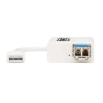 Tripp-Lite U236-MMF-LC USB 2.0 Ethernet NIC Adapter 10/100 Mbps 100Base-FX LC Multimode Fiber White (1)