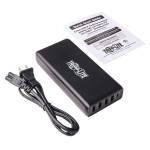 Tripp-Lite U280-005-WS4C1 USB-IF Certified Multi-Device USB Charger, 110W Total, 1x USB-C PD 3.0 PD port (86W) and 4x USB-A Auto-sensing ports (4)