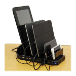 Tripp-Lite U280-010-ST-CEE 10-Port USB Charging Station with Adjustable Storage, 12V 8A (96W) USB Charger Output, Schuko Power Cord (1)